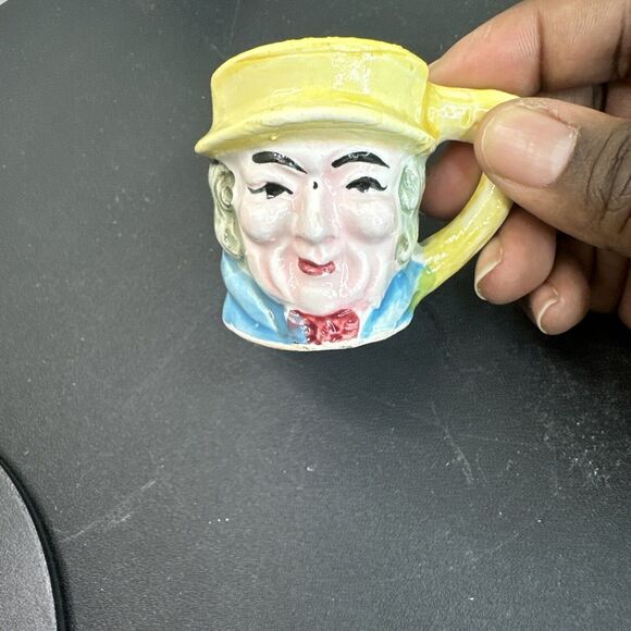 Vintage Mini Toby Jug Mug Character Head Mug Made in Occupied‎ Japan 1950s Lot 4 - Picture 4 of 8